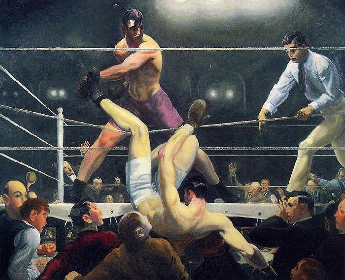 George Wesley Bellows Dempsey and Firpo Norge oil painting art
